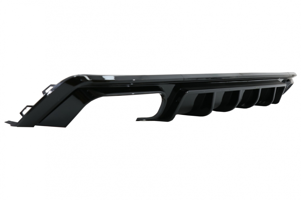 Diffuser passend voor Audi A6 S-Line C8 Zwart incl. sierstukken Zwart