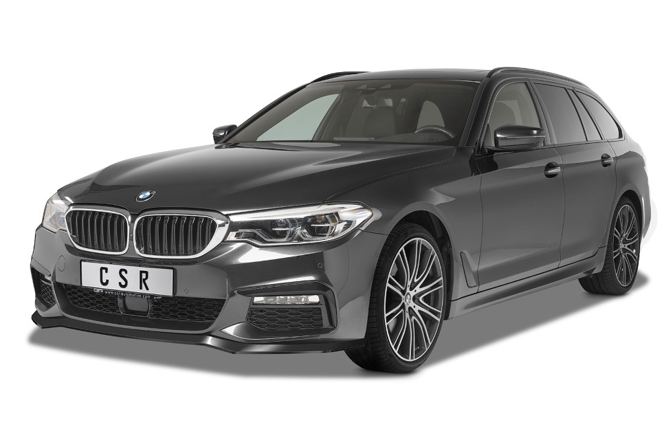 Voorspoiler passend voor BMW 5-Serie G30 M-Pakket CSR Glans Zwart
