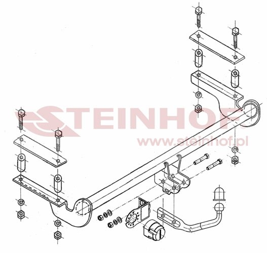 Trekhaak Opel Astra II (G) 4/5D 03/1998-2009