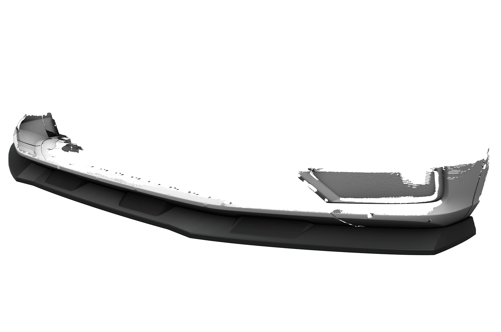Voorspoiler VW Tiguan 2 (Typ AD) Basis glans zwart 2016–06/2020
