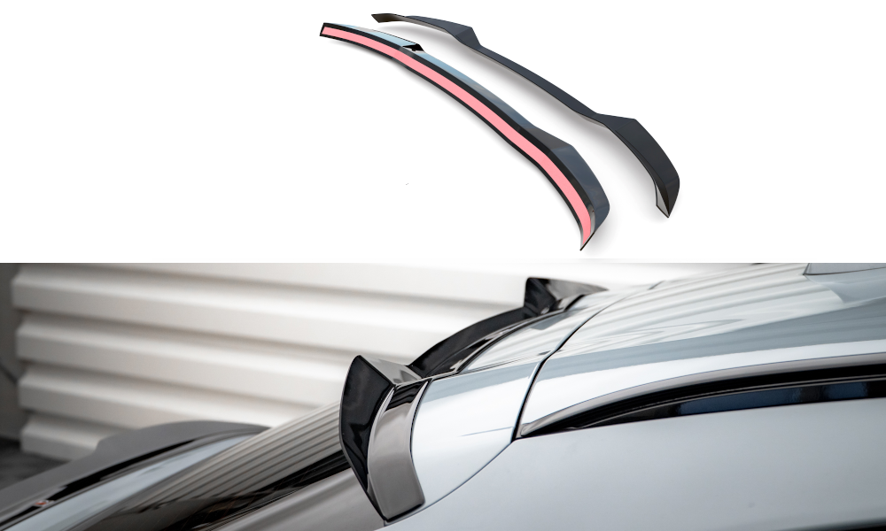 Spoiler passend voor BMW X4 M Pakket G02 Maxton Glans Zwart