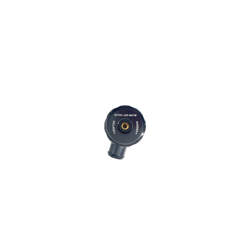 Simoni Racing Universele Blow-Off Valve Type 13 - voor benzineturbomotoren, met instelbare afblaasdruk - Aansluiting 22mm, Lengte 90mm, Diameter 48mm - Zwart
