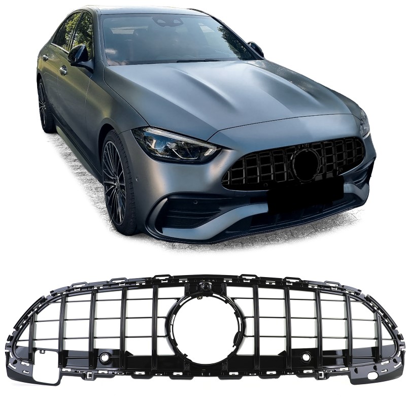 Grill passend voor Mercedes C-Class W206 (21-..) GT Look Zwart