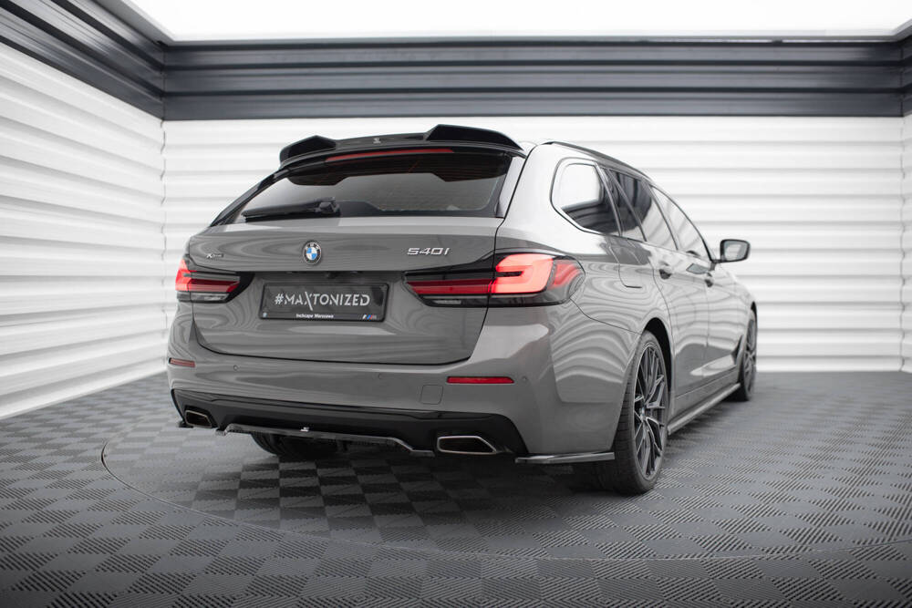 Spoiler passend voor BMW 5 Serie Touring G31 Maxton Glans Zwart