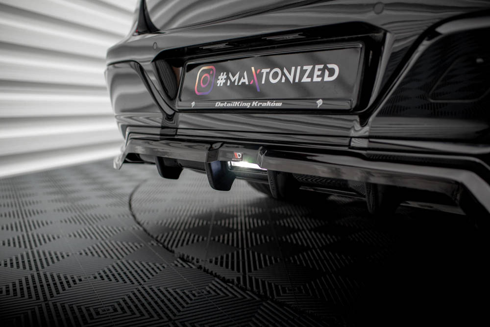 Diffuser passend voor BMW 7 Serie G70 M Pakket Maxton Glans Zwart