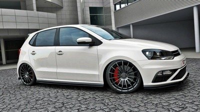 Zijskirts passend voor VW Polo MK5 GTI FACELIFT Glans Zwart