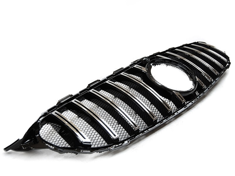 Grill Mercedes W205 Facelift 18-.. Zwart Chroom GT Look Camera