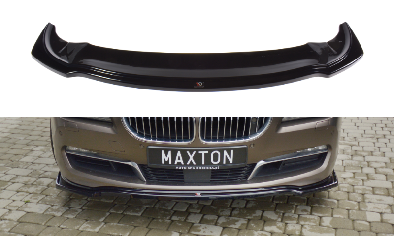 Voorspoiler passend voor BMW 6 GRAN COUPÉ Glanzend Zwart