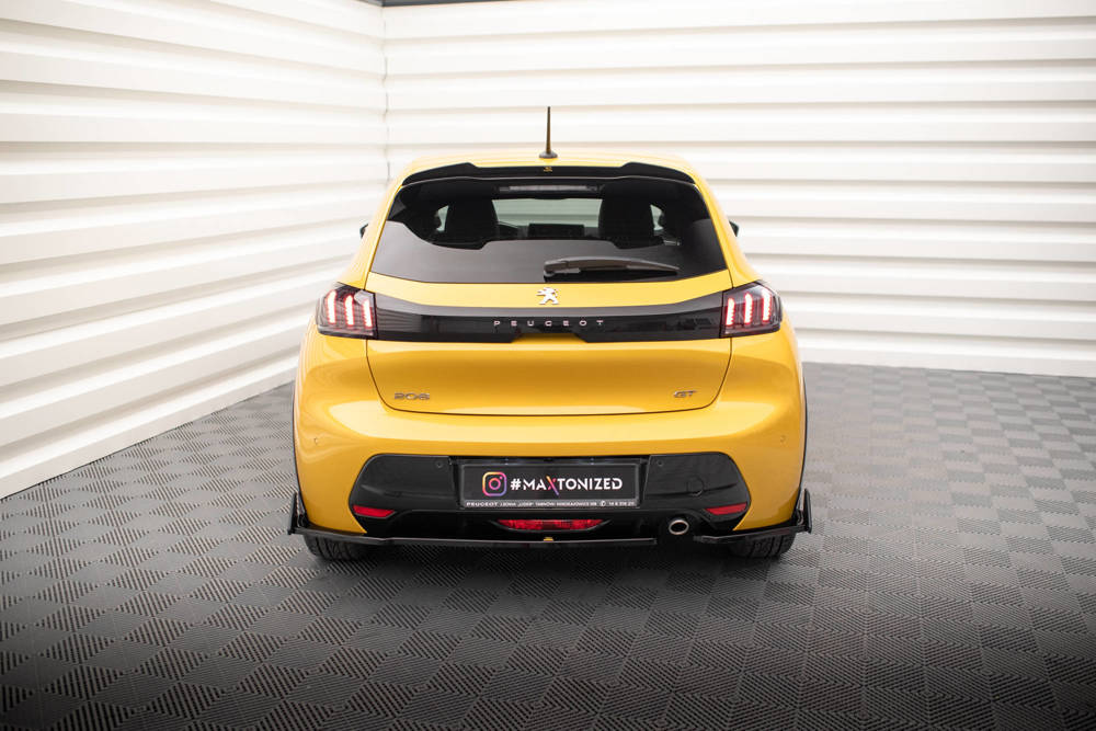 Diffuser met Canards Peugeot 208 GT Maxton Glans Zwart