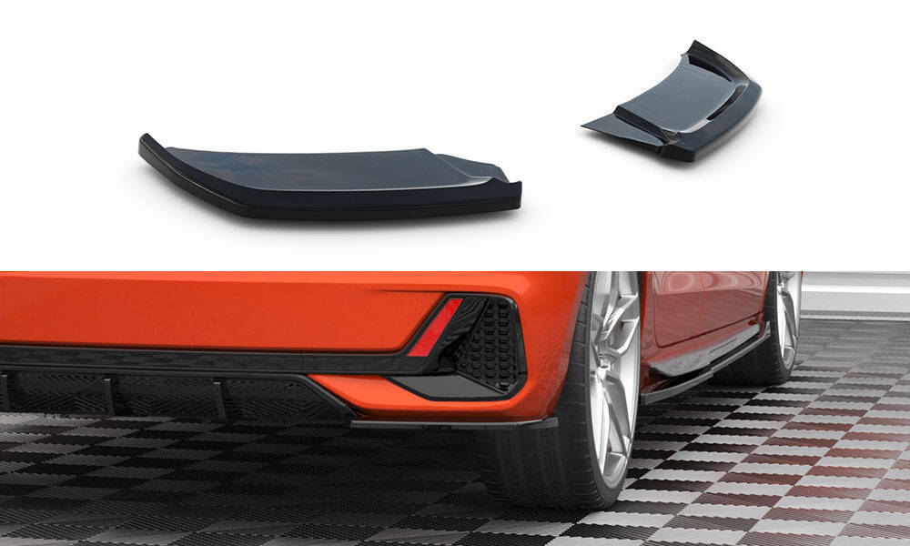 Zij Diffusers Audi A1 S-LINE GB glanzend zwart