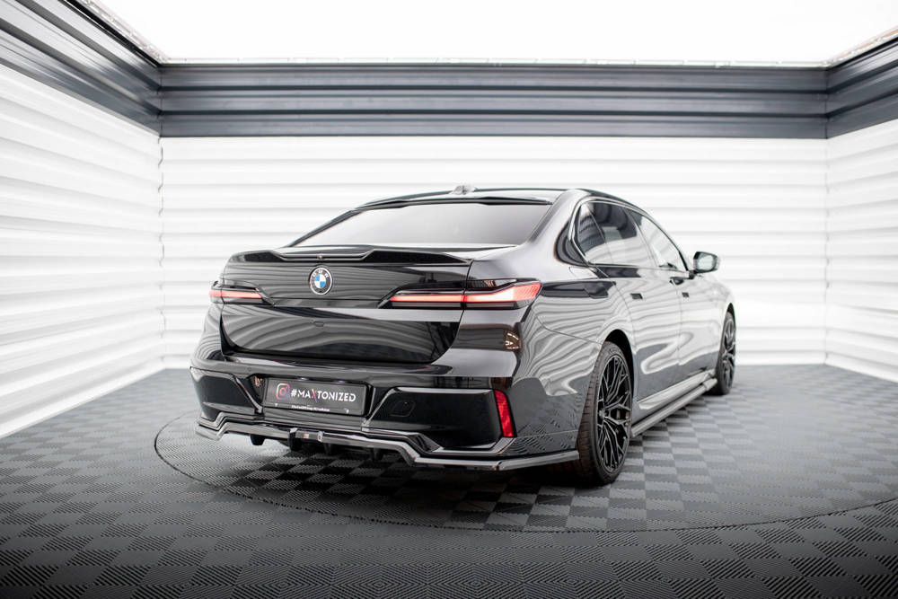 Diffuser passend voor BMW 7 Serie G70 M Pakket Maxton Glans Zwart