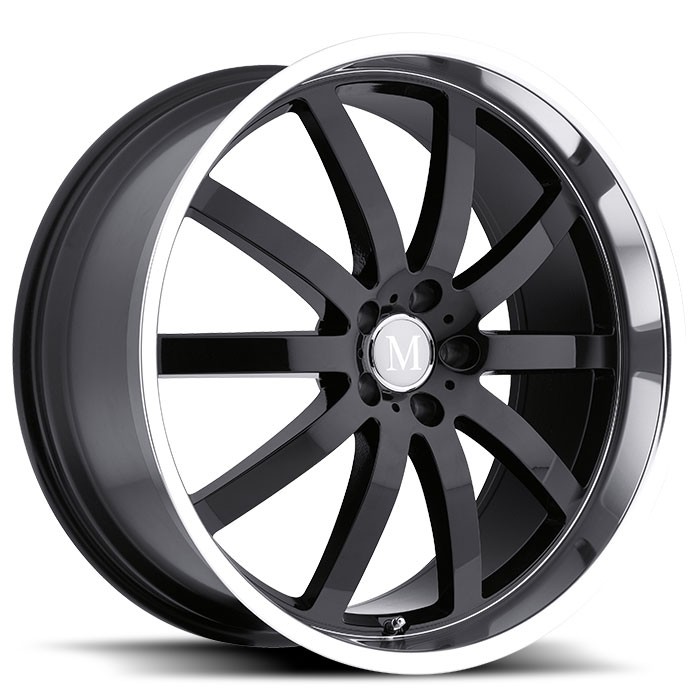 Velgen Mandrus Wilhelm 20x8,5 5x112 ET25 Glanzend Zwart + Machin