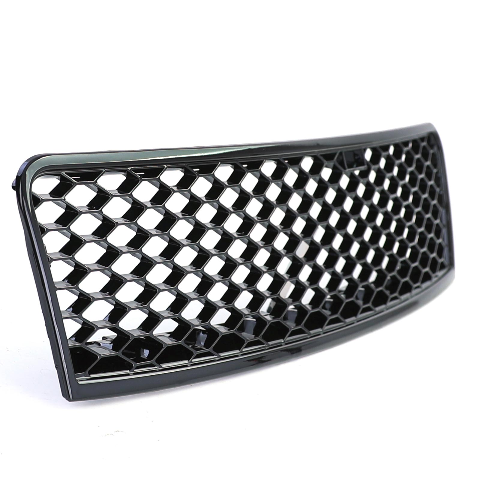 Grill passend voor Audi A6 C5 4B 01-04 RS6 look Glans Zwart