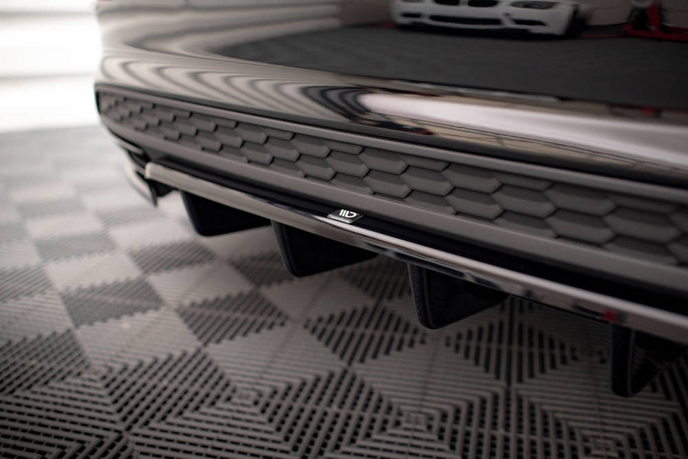Diffuser passend voor Audi A3 S-Line 8Y Limousine Maxton Glans Zwart