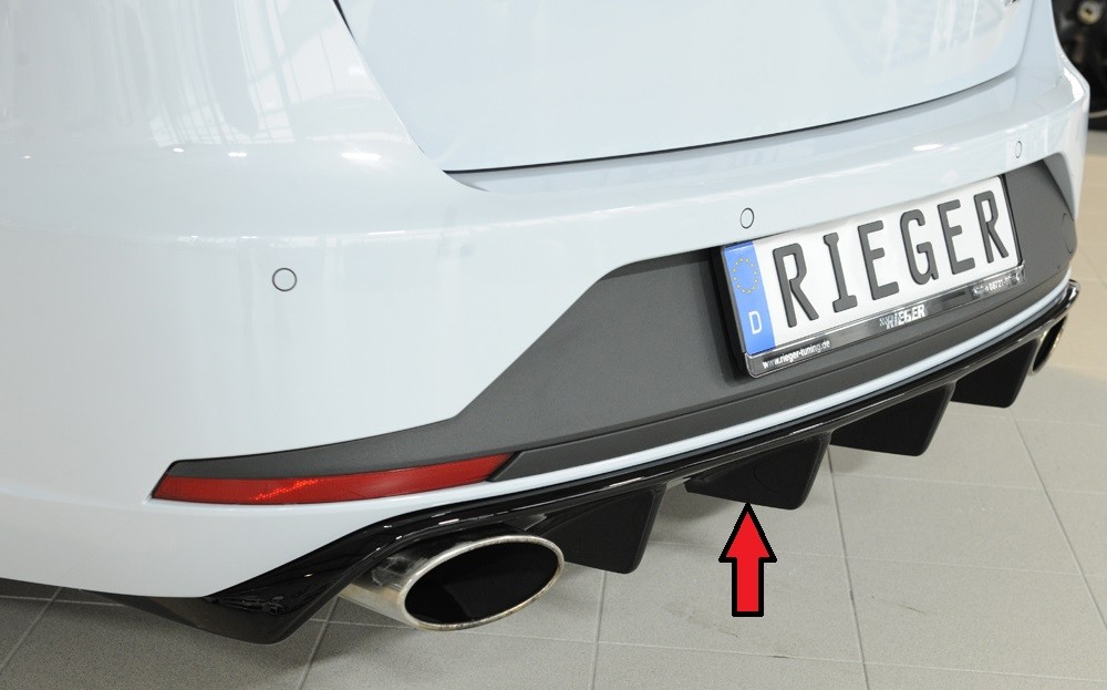 Achterbumper Diffuser Rieger Seat Leon ST Cupra (5F) 03.14-12.16