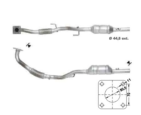 Seat CORDOBA 1.4i 16V 1390 cc 74 Kw / 101 cv BBZ Magnaflow CAT B