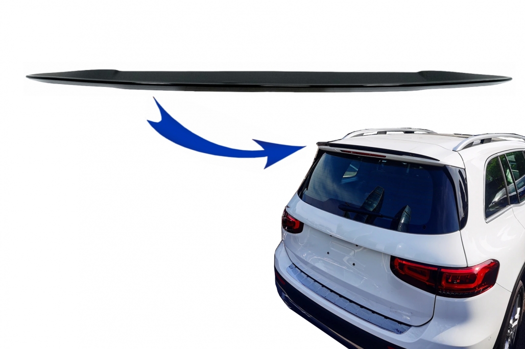 Spoiler passend voor Mercedes GLB X247 Glans Zwart