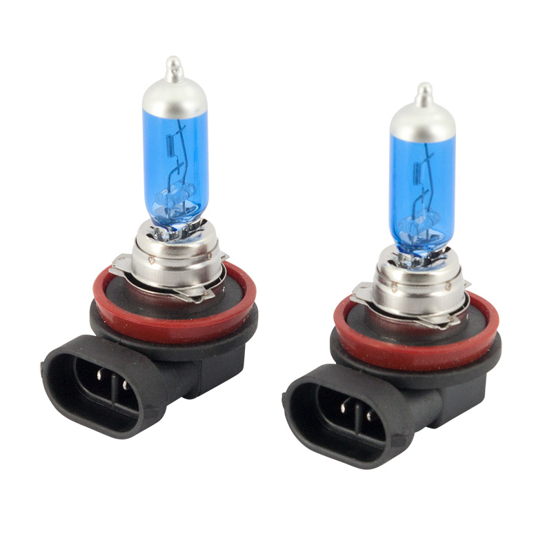 SuperWhite Blauw H8 35W/12V/4000K Halogeen Lampen, set à 2 stuks (E4)