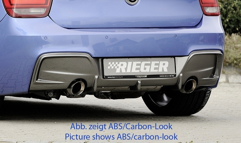Achterbumper Diffuser Rieger BMW 1-Serie F20/F21 M-tech