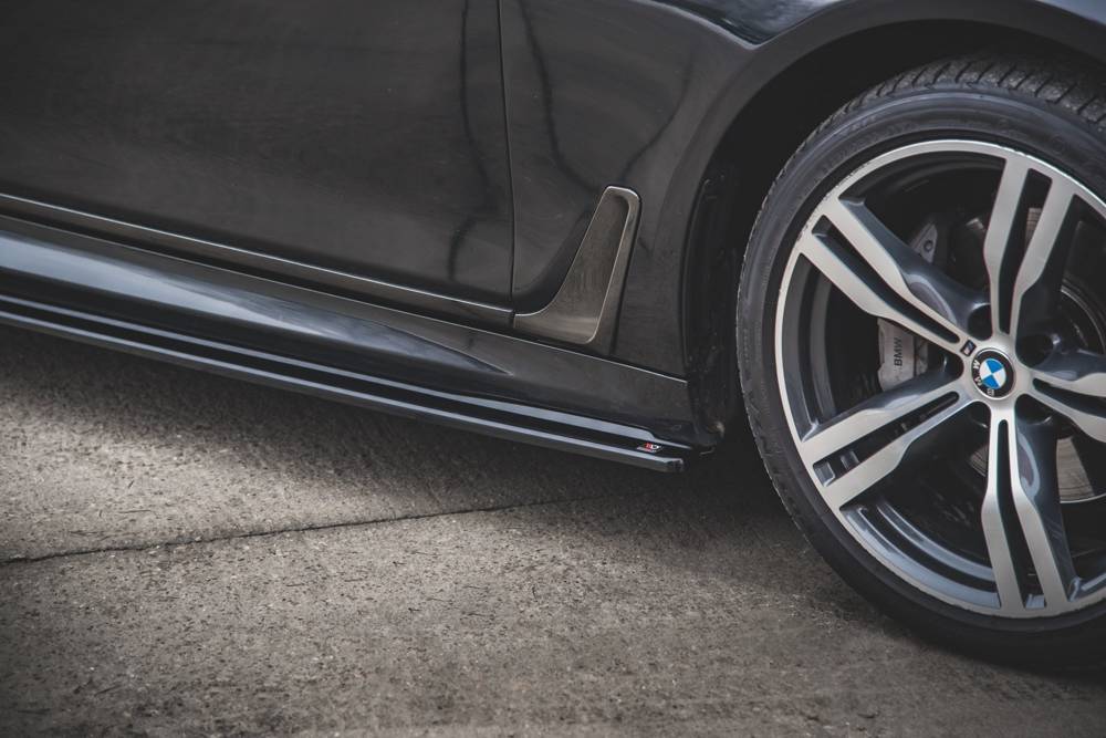 Zijskirts passend voor BMW 7-Serie G11 M Pakket Maxton Glans Zwart