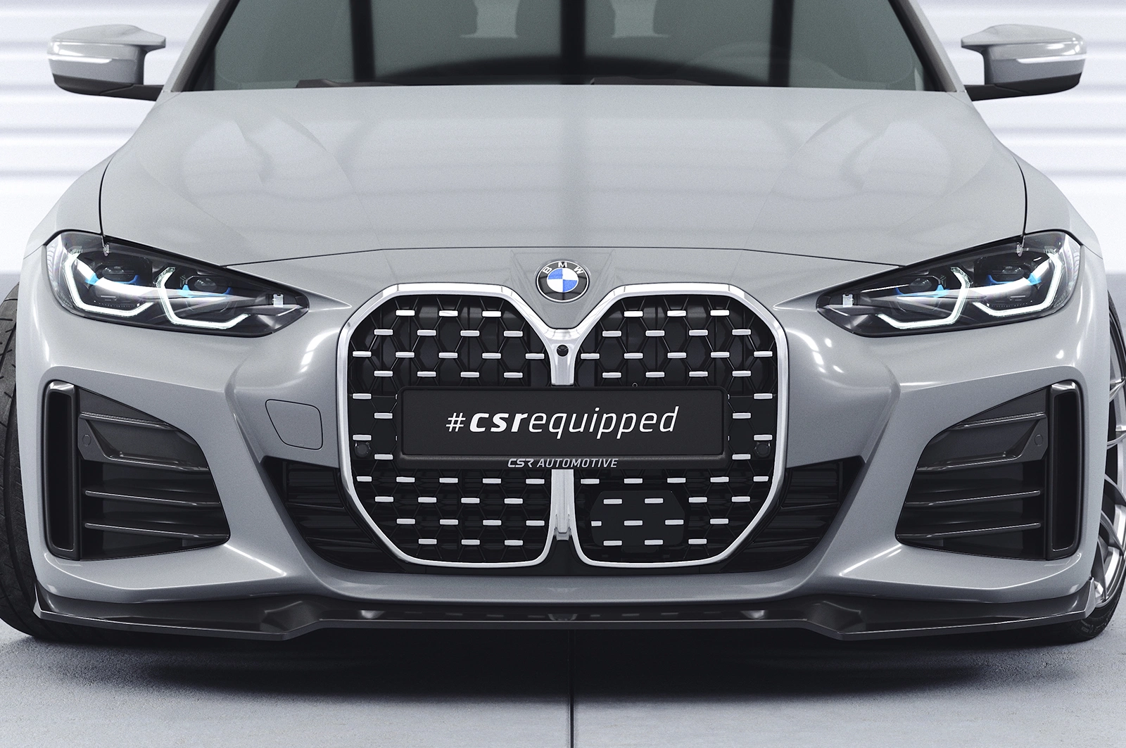 Voorspoiler passend voor BMW 4er (G26) / i4 M-Paket Glans Zwart (07/2020–)