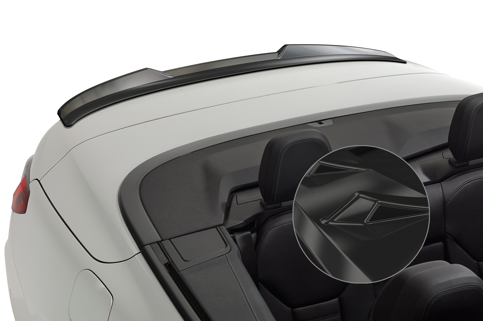 Spoiler passend voor BMW 4er G23 Cabrio CSR glans Zwart