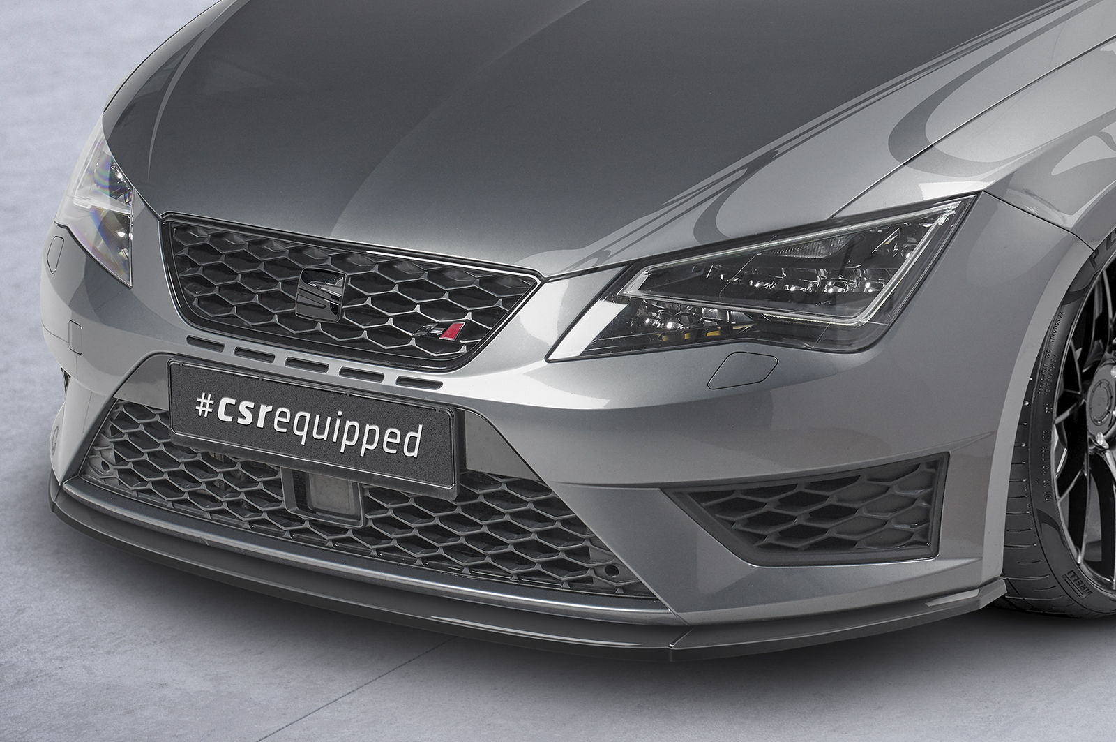 Voorspoiler passend voor Seat Leon 5F Cupra/FR CSR Glanzend zwart