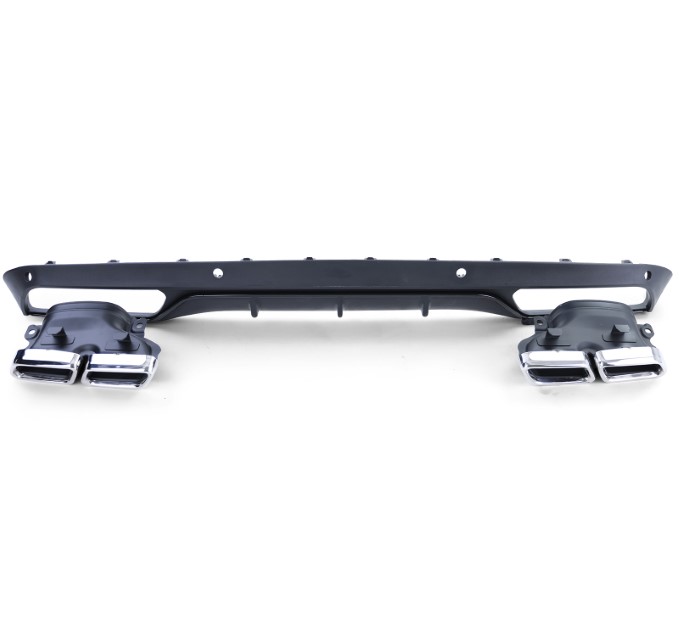 Achterbumper Diffuser passend voor Mercedes C-Klasse Kombi S205 C63 Look incl. Sierstukken
