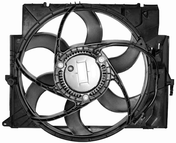 Radiator FAN BMW E87/E90 04-07 490mm ALLEEN DIESEL +/-AC