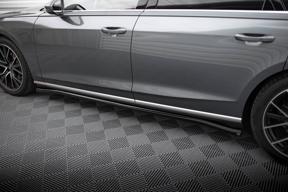Zijskirts passend voor Audi A8 D5 Maxton Glans Zwart