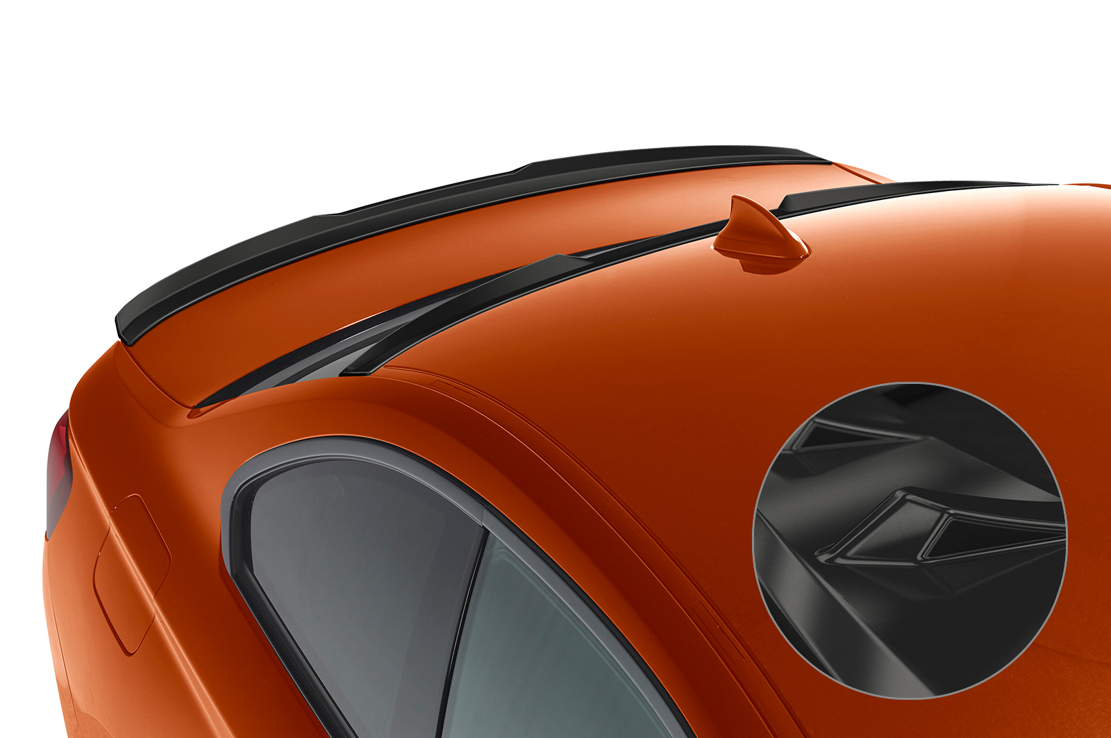 Spoiler passend voor BMW 2er (F22/F23) Coupe en Cabrio CSR glans Zwart