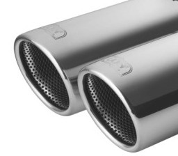 Einddemper VW Golf V duplex 2003-2008 RVS eindstuk 2x70mm rond