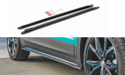 Zijskirts passend voor VW T-Cross Glans Zwart