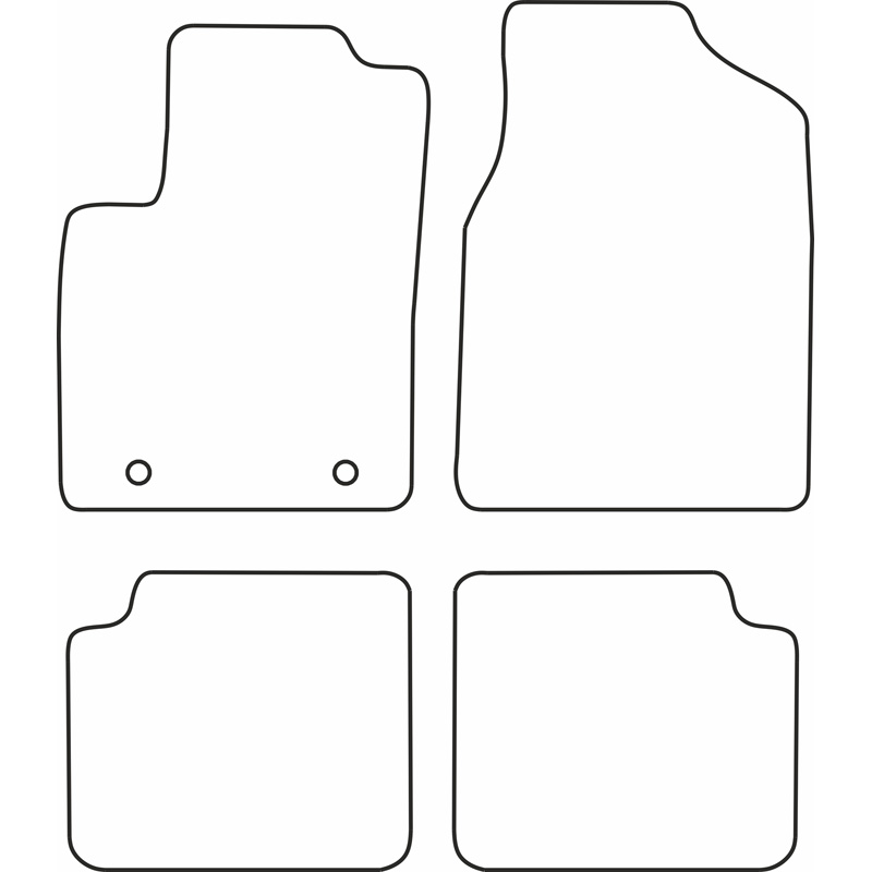 Automatten Velours  Ford Ka 2008-2012