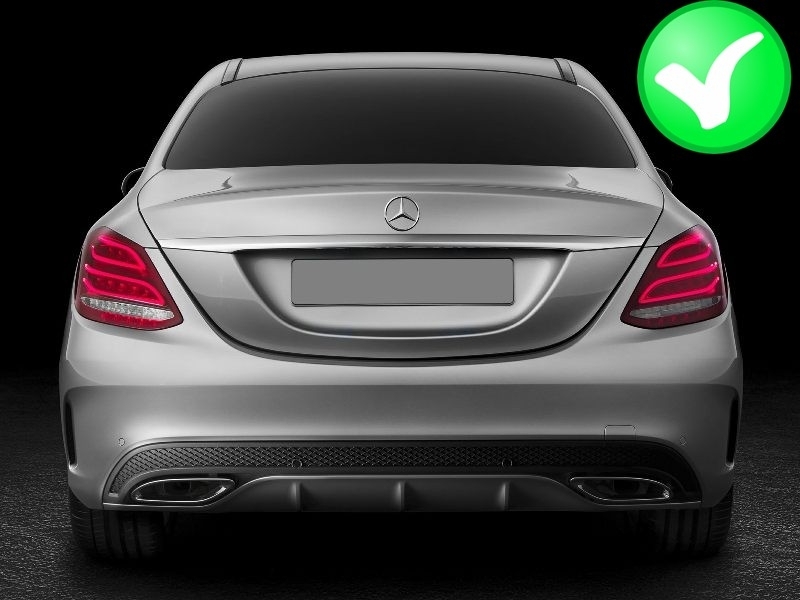 Sierstukken Zwart 43 AMG look Mercedes C W205 E W212 GLE W166 GLC W253