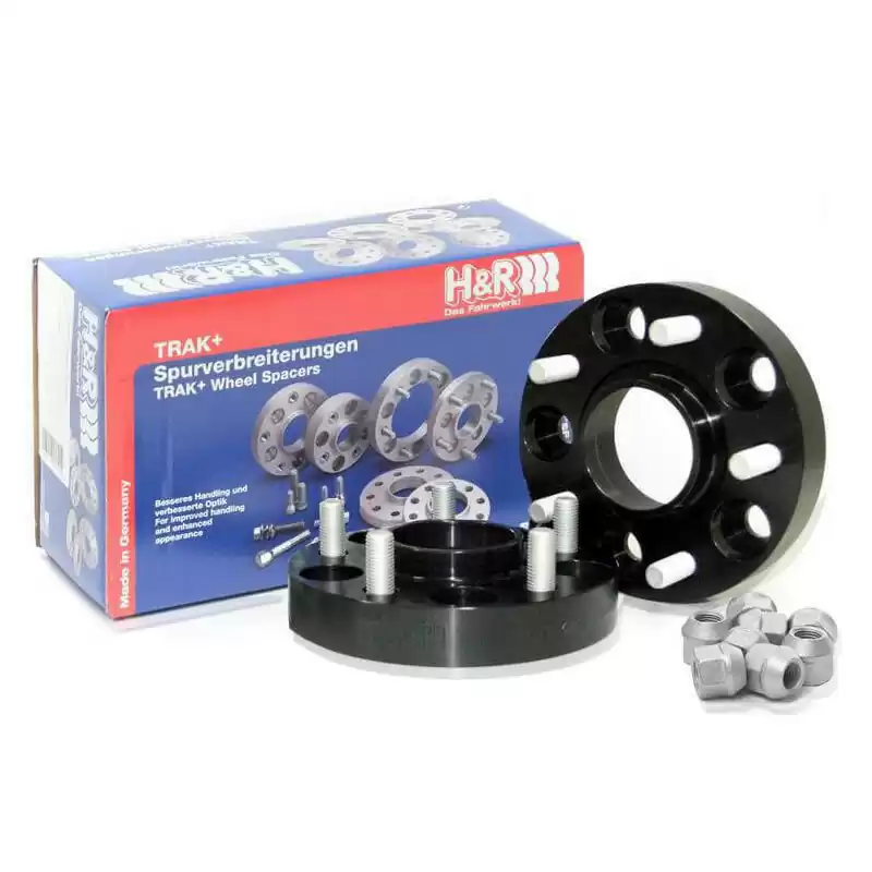 H&R Spoorverbreders 30mm 5x108 - Naaf 63,3mm - Boutmaat M12x1,5 -   Ford/Jaguar/Volvo - Zwart