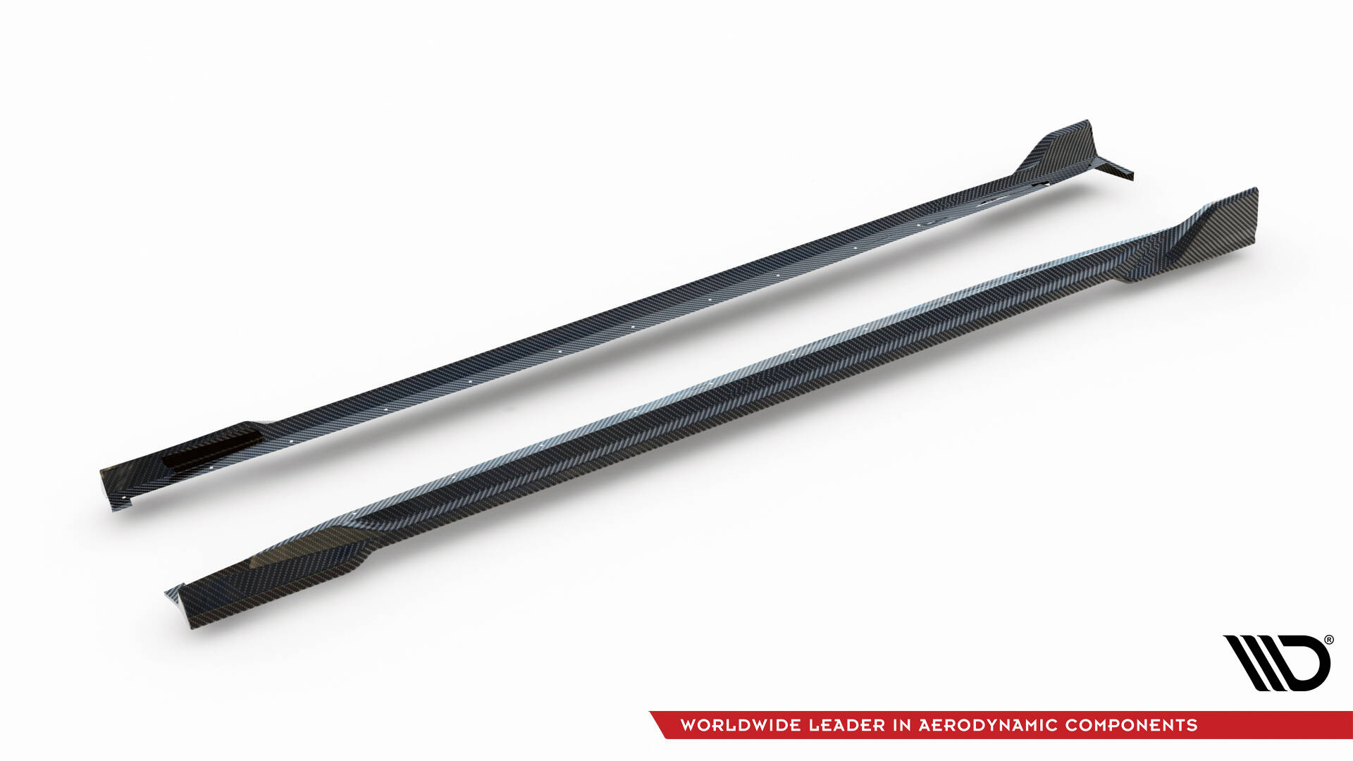 Carbon Fiber Zijskirts passend voor BMW X5 M-Pack G05 Facelift / X5M F95 Facelift Maxton Glanzend zwart