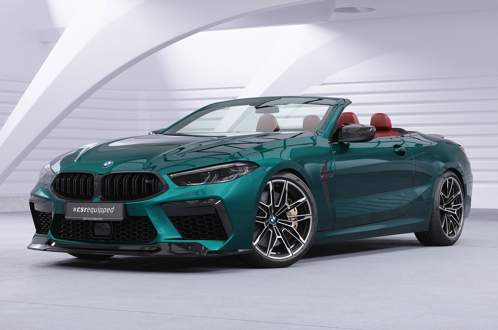 Voorspoiler passend voor BMW M8 Competition (F91/F92/F93) glans zwart