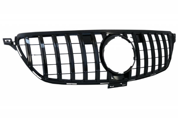Grill passend voor Mercedes GLE Coupe C292 (15-18) GLE W166 SUV (15-18) GT-R Panamericana Design Glans Zwart