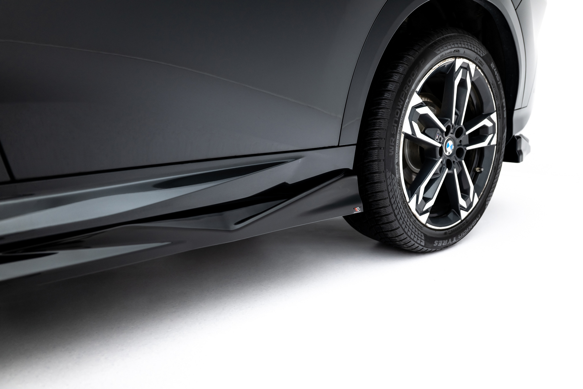 Zijskirts passend voor BMW X2 M-Pack / iX2 U10 Maxton Glans Zwart