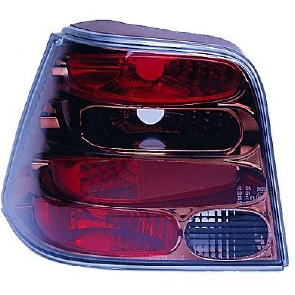 Achterlichten passend voor VW GOLF IV 97-03  Chroom/ROOKGLAS4 DEURS