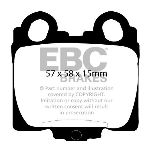 EBC Brakes LEXUS GS300 3.0 98-2005 Remblokken achterzijde redstu