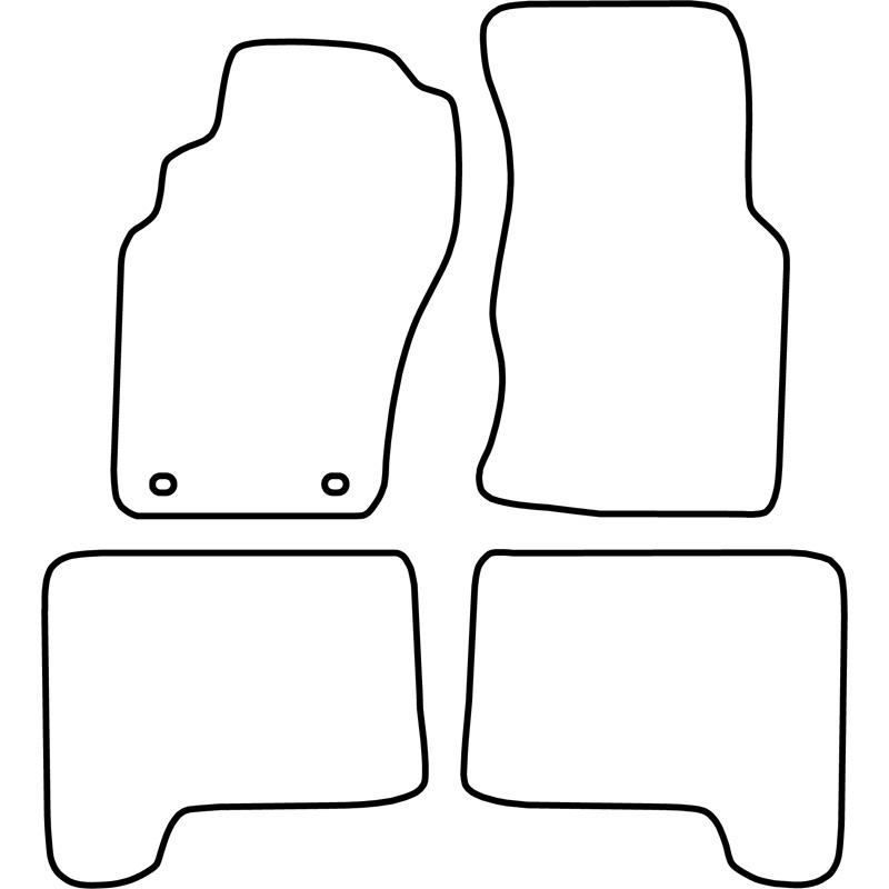 Automatten Velours  Nissan Pathfinder 2000-2005