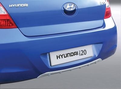 Achterbumper Diffuser (Diffuser) Hyundai i20 3/5deurs 1/2009- Zilver (ABS)