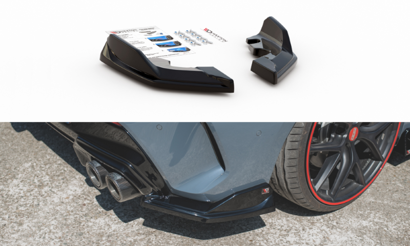 Achter Diffusers zijkanten BMW 1 Serie F40 M-Pack/ M135i Glans Zwart V4
