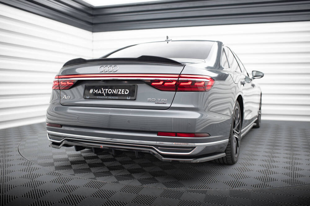 Diffuser passend voor Audi A8 D5 Maxton Glans Zwart