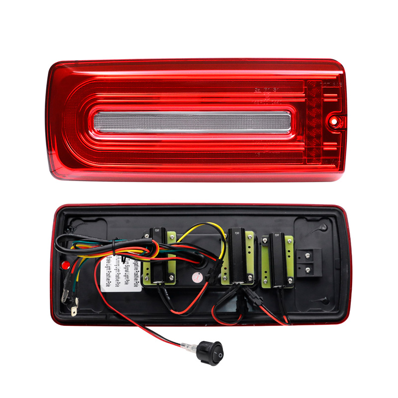 LED Achterlichten passend voor Mercedes G-Klasse W463  1999-2018 - Rood/Helder- incl. Dynamic Running Light