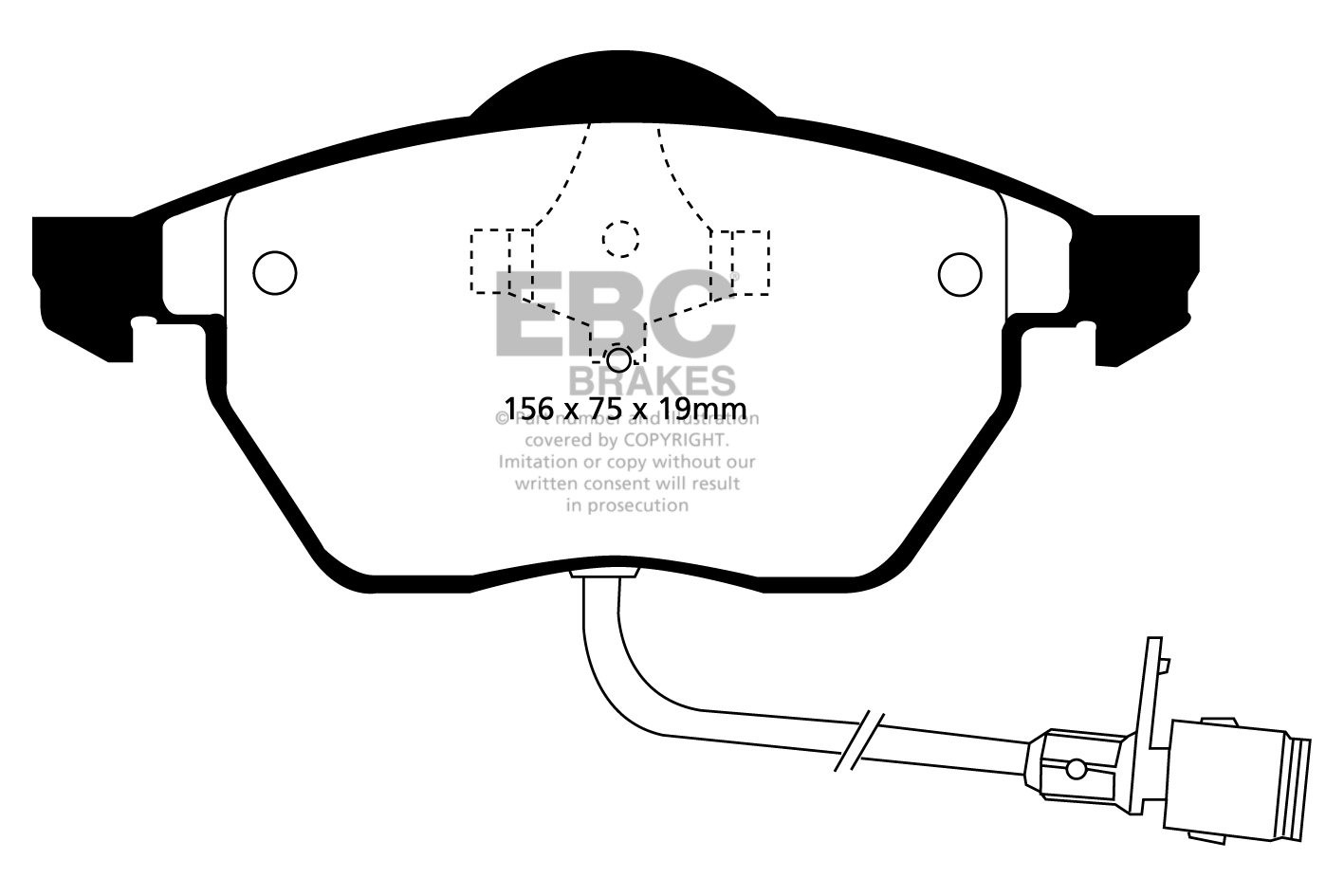 EBC Brakes AUDI A4 B5 1.8 Turbo 95-97 Remblokken voorzijde