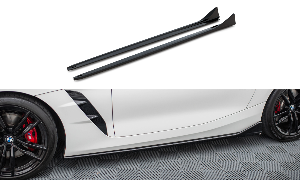 Zijskirts passend voor BMW Z4 M40i / M Pakket G29 Glans Zwart