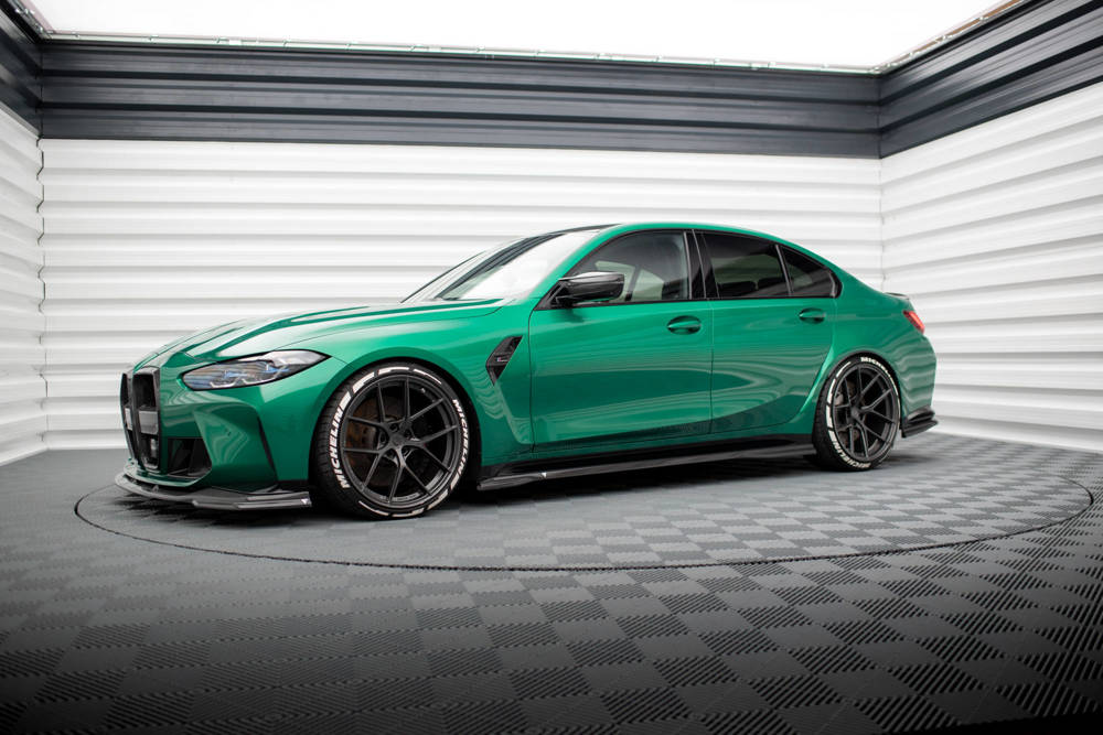 Zijskirts passend voor BMW M3 G80 / G81 Maxton Carbon